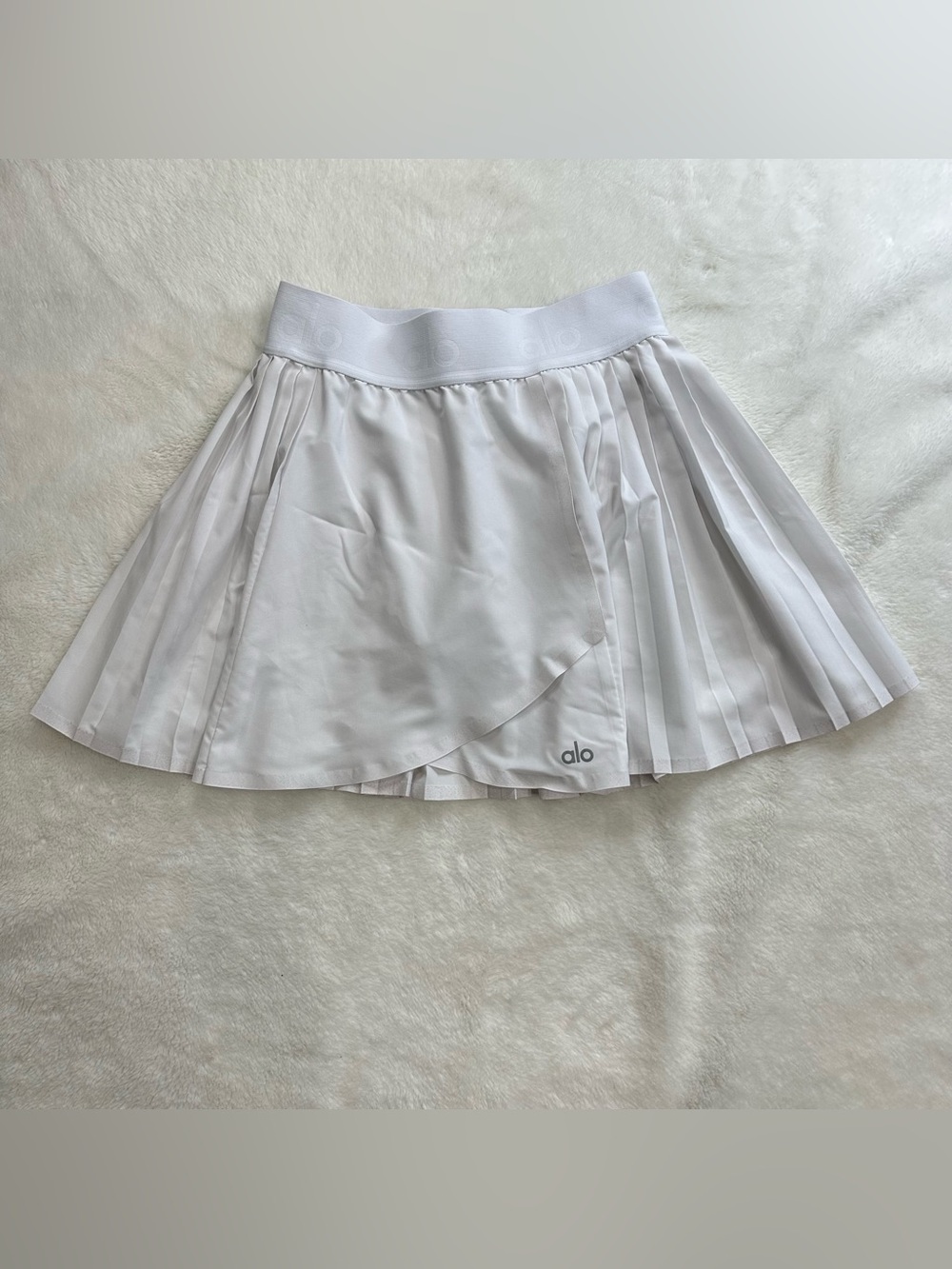 Alo Yoga Aces Tennis Skirt - White XXS